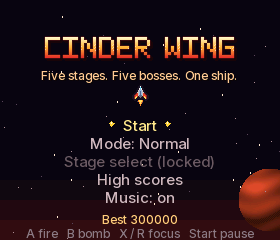 Cinder Wing: screenshot 1