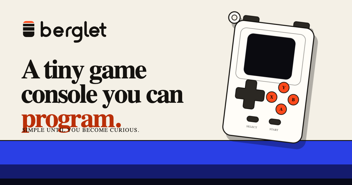 Social preview image: the tagline beside a drawing of the console.